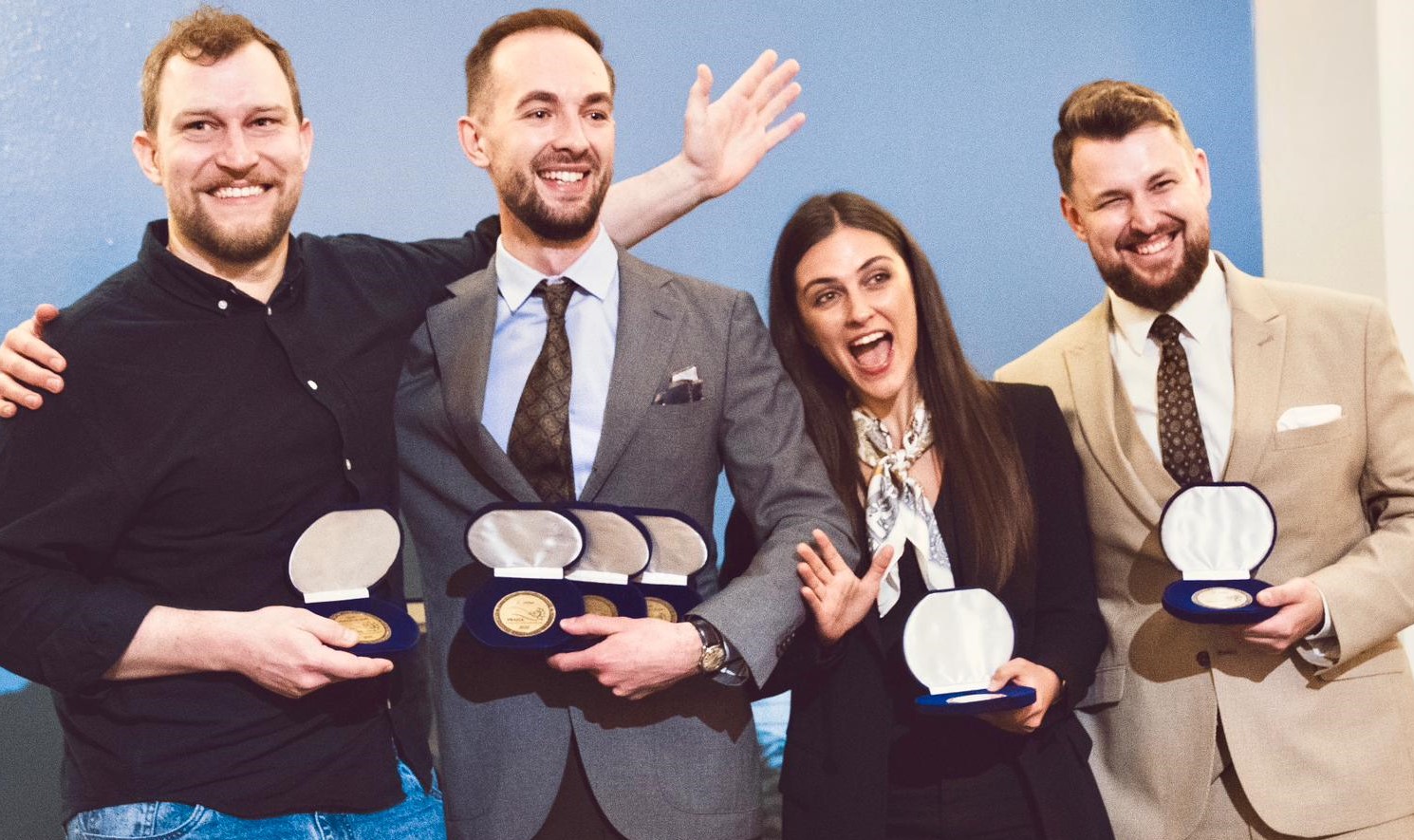 Od lewej: Jan Jakub Lipiński, Paweł Kubacka, Martyna Reske, Klemens Siatkowski